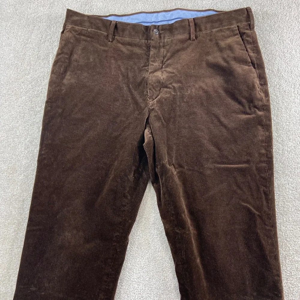 Polo Ralph Lauren Corduroy Pants Mens 38 Brown Classic Fit Stretch Trousers
